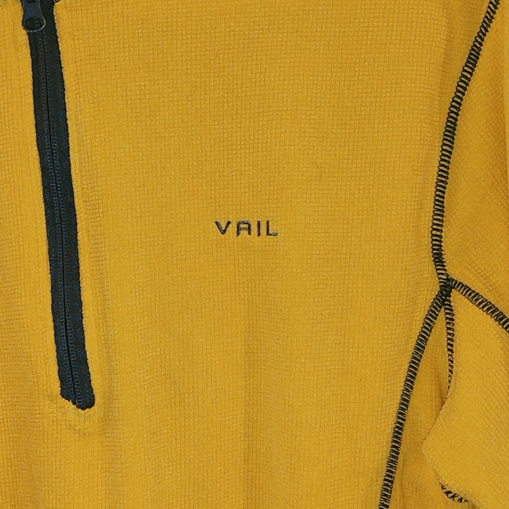 Yellow Half-Zip Pullover M Vail - image 2